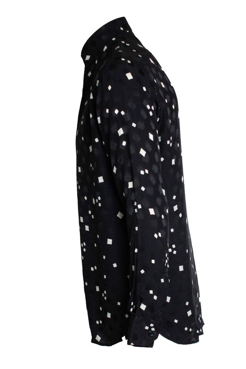Saint Laurent Paris Saint Laurent, Square printed black and white shirt Size US S / EU 44-46 / 1 - 4 Thumbnail