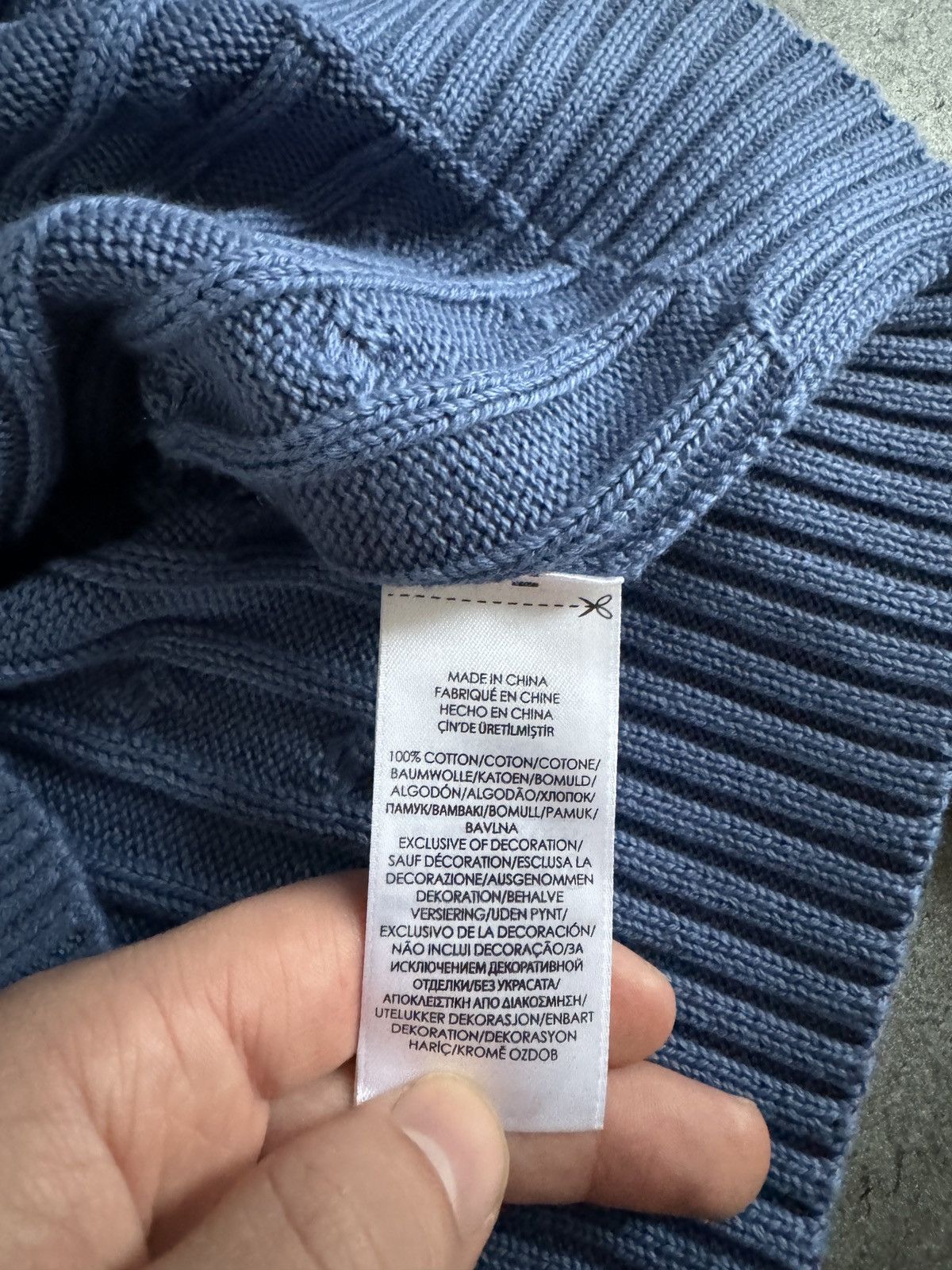 Polo Ralph Lauren × Vintage Polo Ralph Lauren DSWT sweater knitwear rare boxy blue logo Size US M / EU 48-50 / 2 - 7 Thumbnail