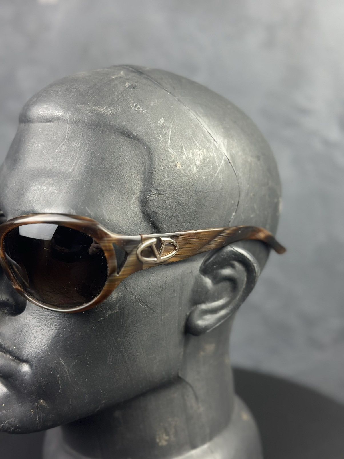 Valentino × Vintage Vintage Valentino Vlogo Oversize Sunglasses Size ONE SIZE - 5 Thumbnail