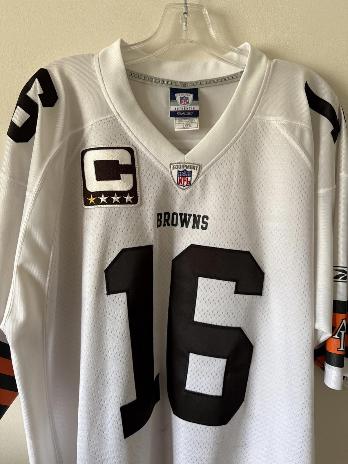 Reebok Men’s Reebok Cleveland Browns Josh Cribbs #16 Jersey Sz XL Size ONE SIZE - 2 Thumbnail