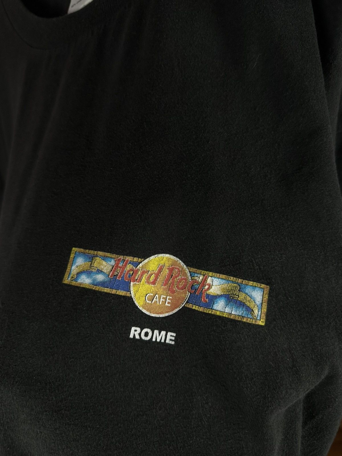 Hard Rock Cafe Hard Rock Cafe Rome Vintage 90s T Shirt Promo Distressed Size US XXL / EU 58 / 5 - 10 Thumbnail