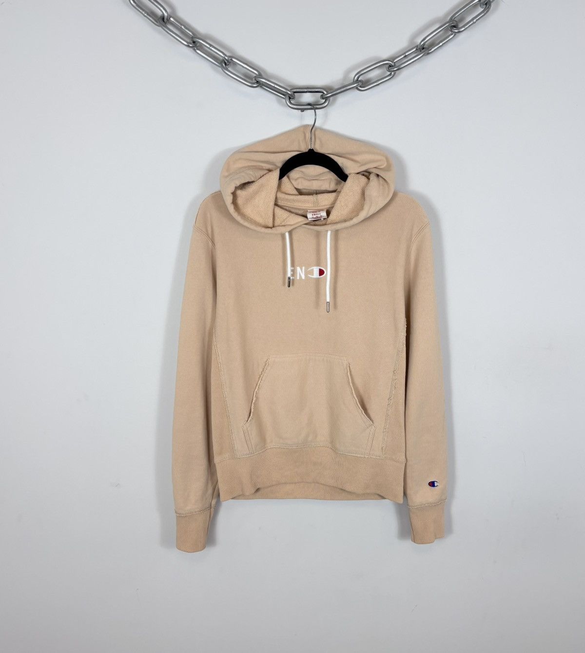 Champion Champion x END Reverse Weave Warm Up Ivory Peach Hoodie Size US S / EU 44-46 / 1 - 1 Thumbnail