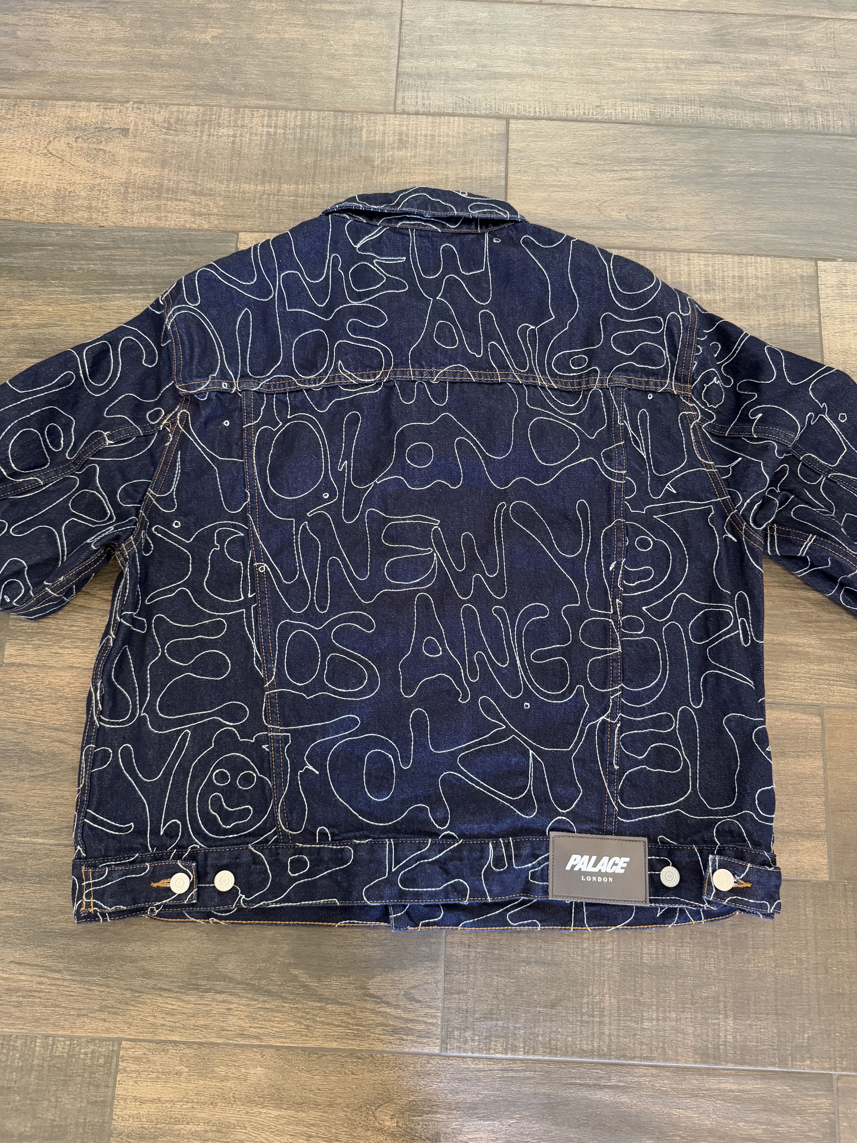 Palace Palace Splat Denim Jacket Embroidered Indigo Size US M / EU 48-50 / 2 - 4 Thumbnail