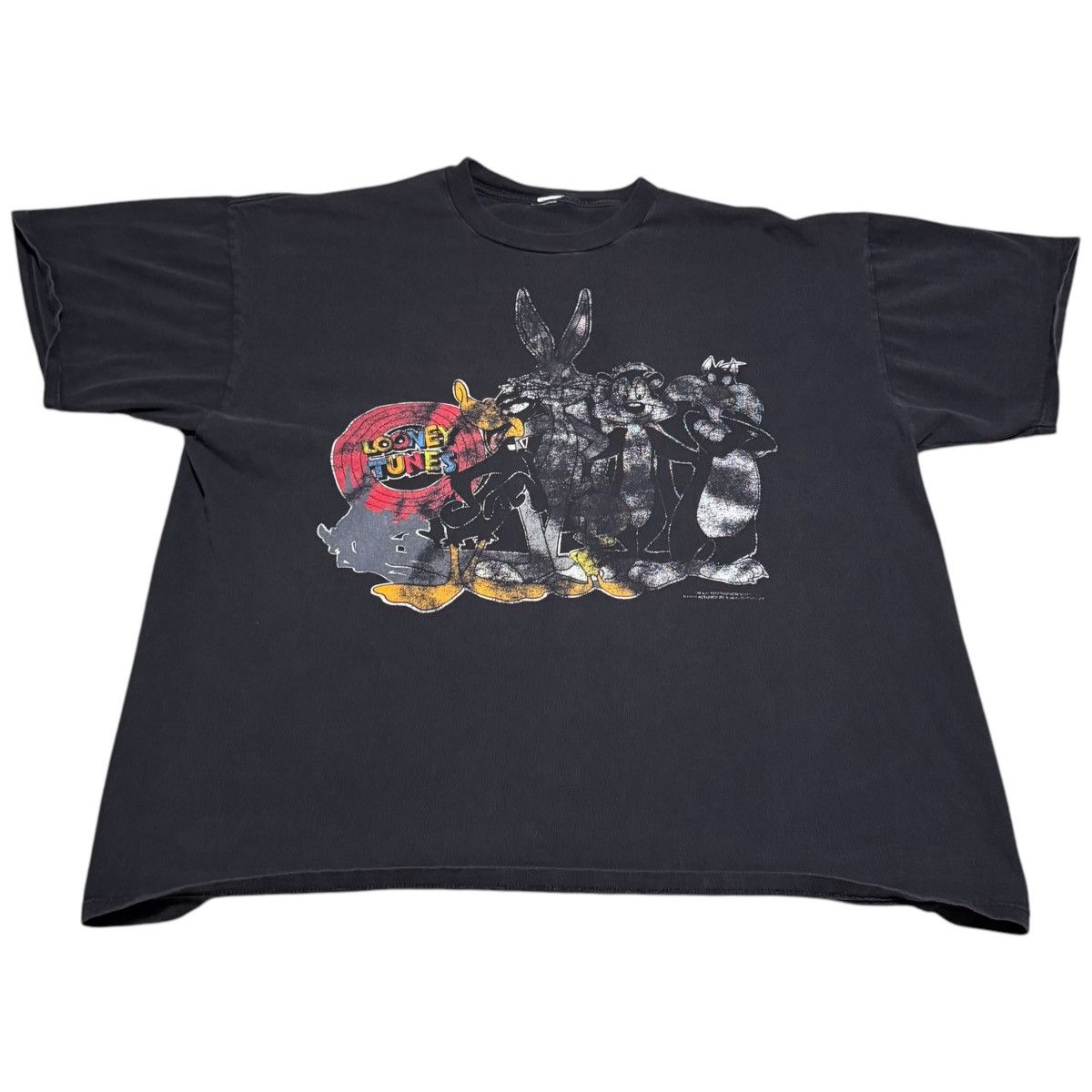 Vintage Vintage Sun Sportswear Looney tunes Faded Shirt Adult 2XL Size US XXL / EU 58 / 5 - 1 Thumbnail