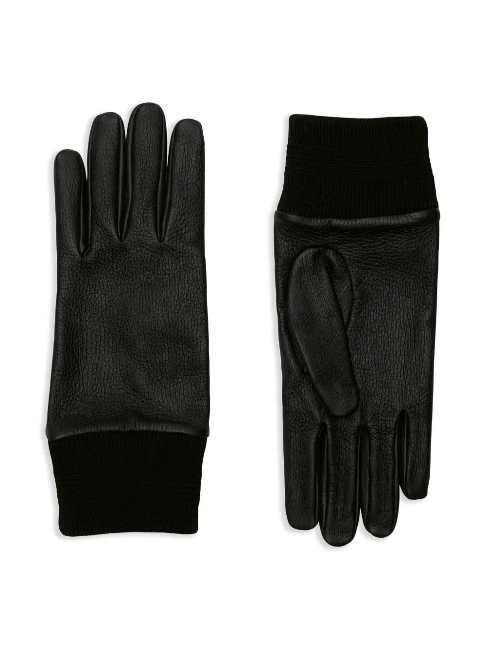 Burberry o1w1db10126 Size: 8 / Lg Leather Gloves in Black Size ONE SIZE - 1 Thumbnail