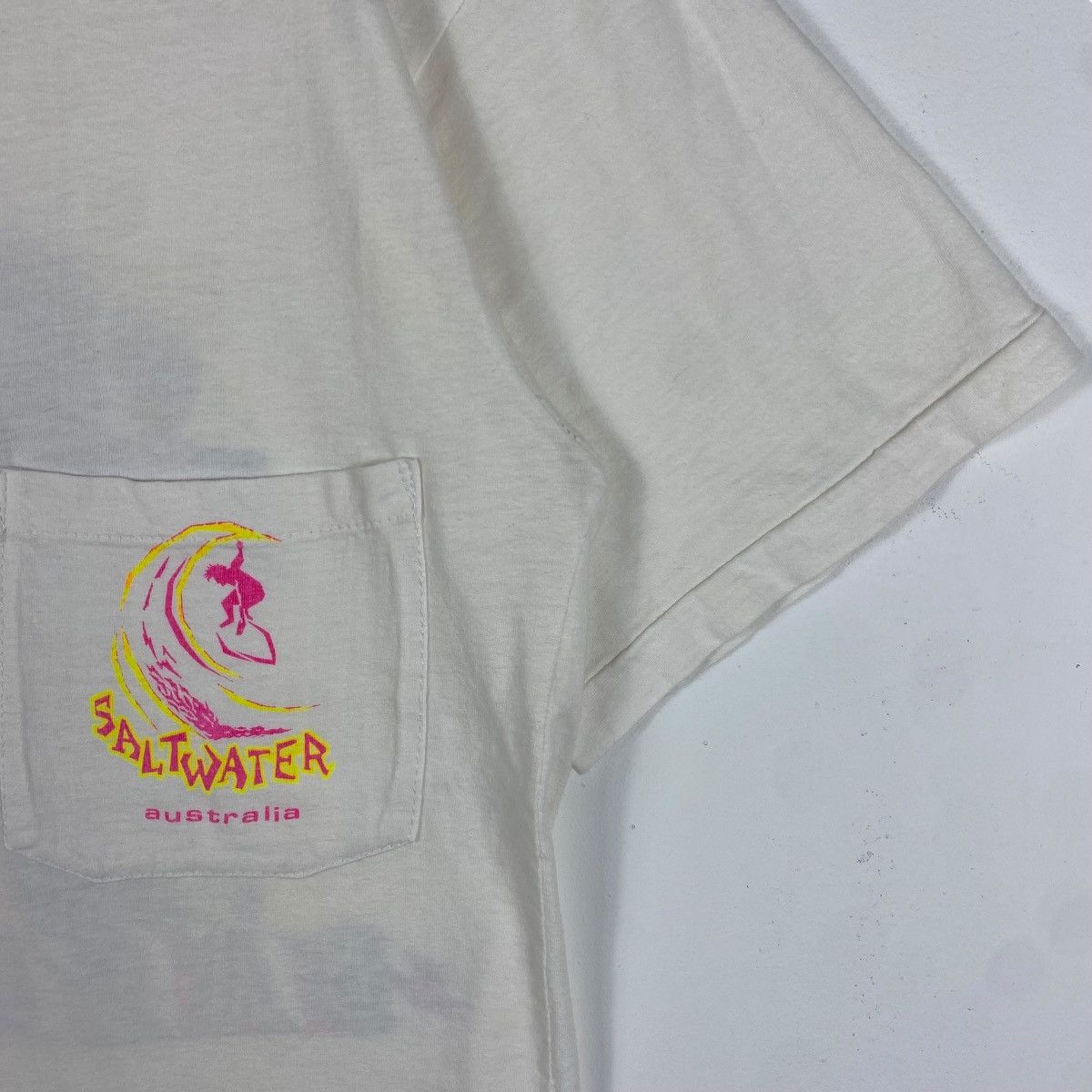 Other Vintage 90's SALTWATER AUSTRALIA No Boundaries Surf Gear Tee Size US M / EU 48-50 / 2 - 5 Thumbnail