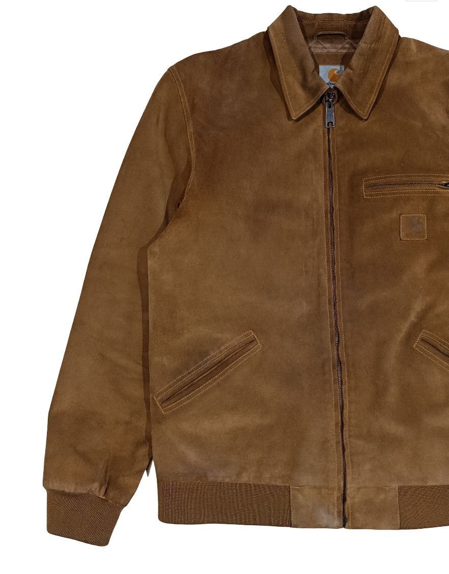 Carhartt Carhartt Suede Detroit Jacket Vintage Size US XL / EU 56 / 4 - 5 Thumbnail