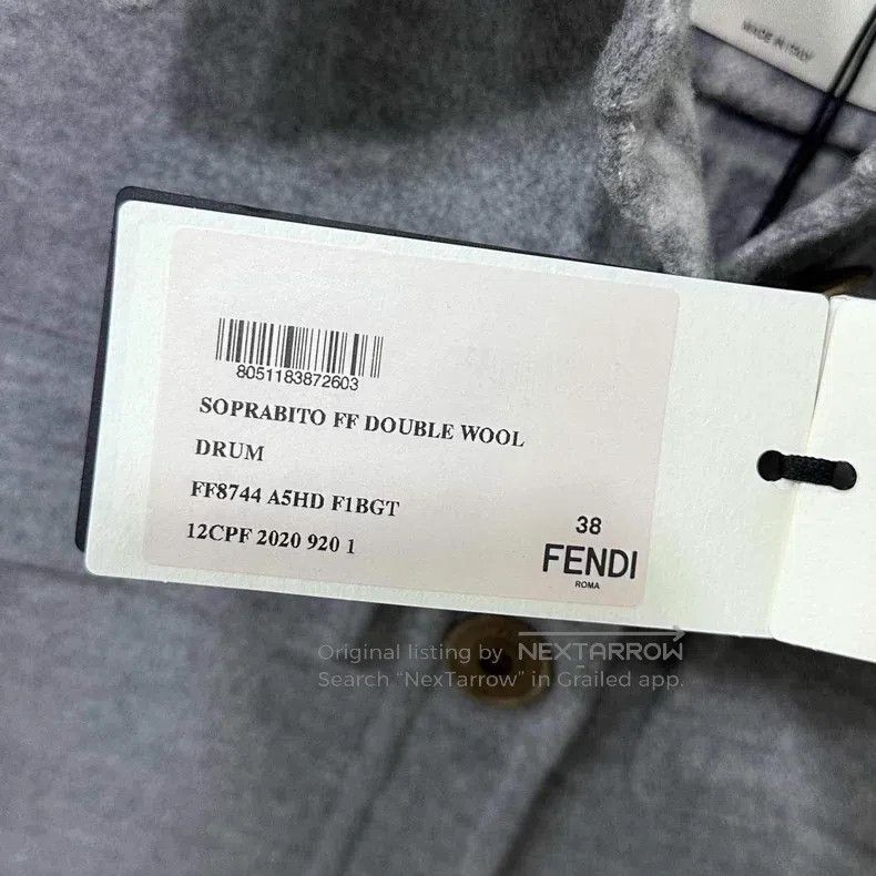 Fendi Fendi Printed Loose Fit Coat with Full Lining Size XS / US 0-2 / IT 36-38 - 7 Thumbnail