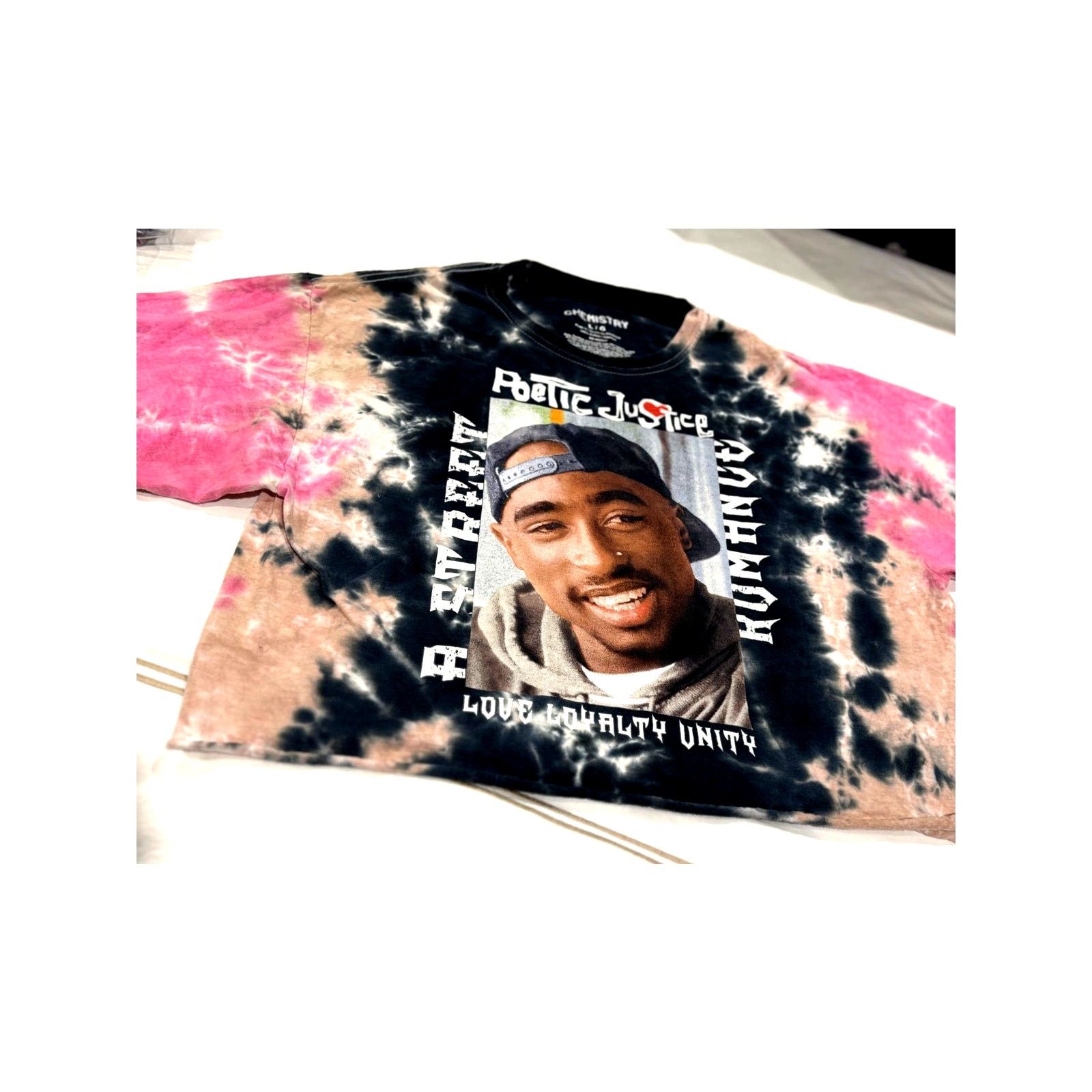 Chemistry Tupac Poetic Justice Tie Dye Graphic Tee Unisex Lg Rap Tee Size US L / EU 52-54 / 3 - 2 Thumbnail