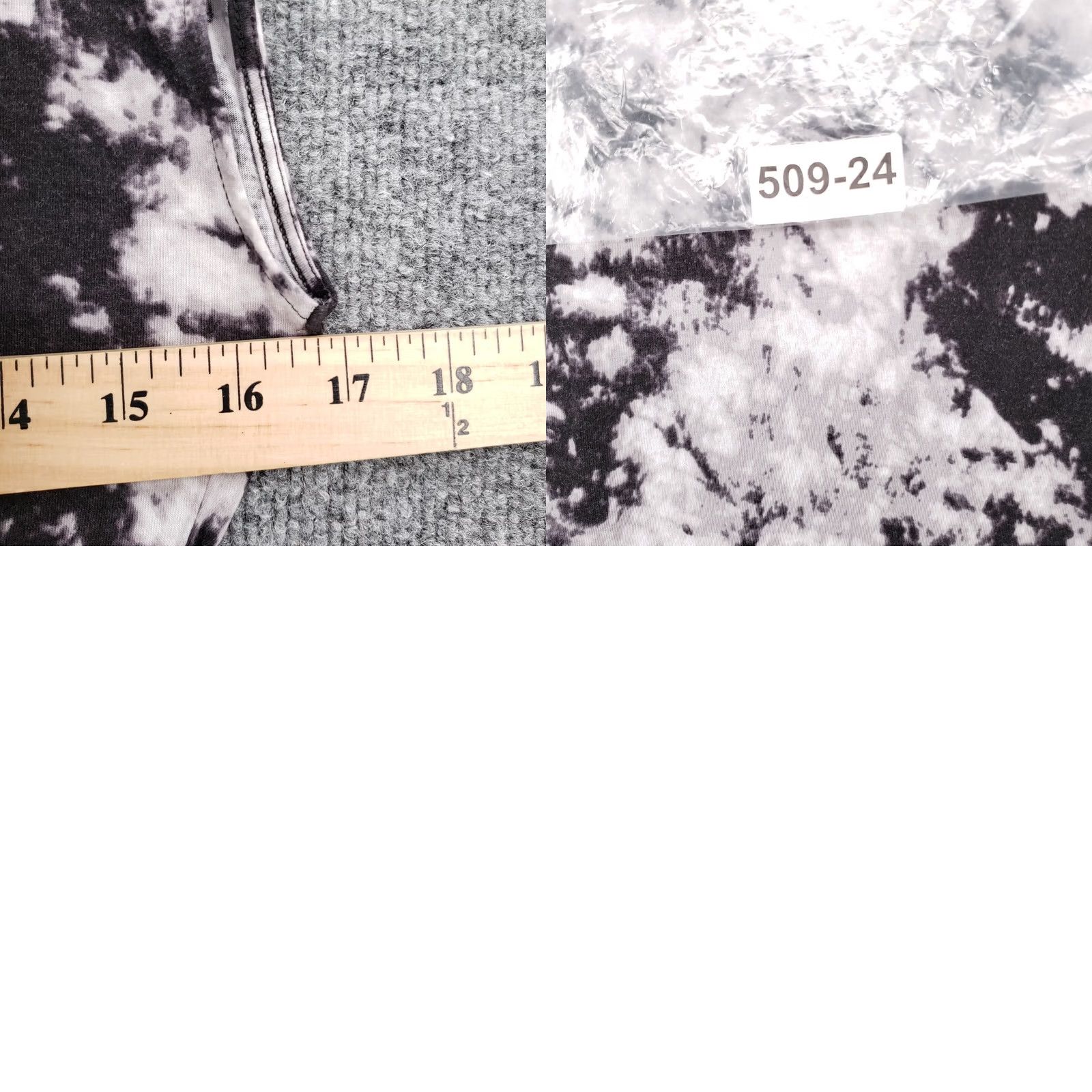 Ann Taylor Ann Taylor Womens Small White Black Tie Dye Short Sleeve Top Cotton Size S / US 4 / IT 40 - 8 Thumbnail