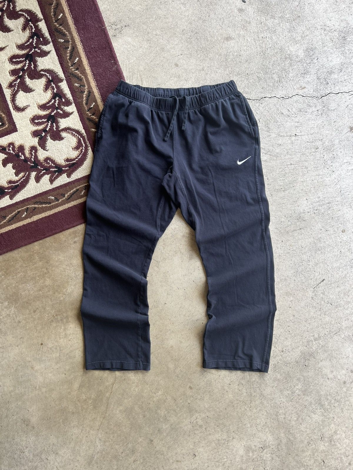 Nike × Vintage Y2K Nike Mini Swoosh Sweatpants Size US 36 / EU 52 - 1 Thumbnail