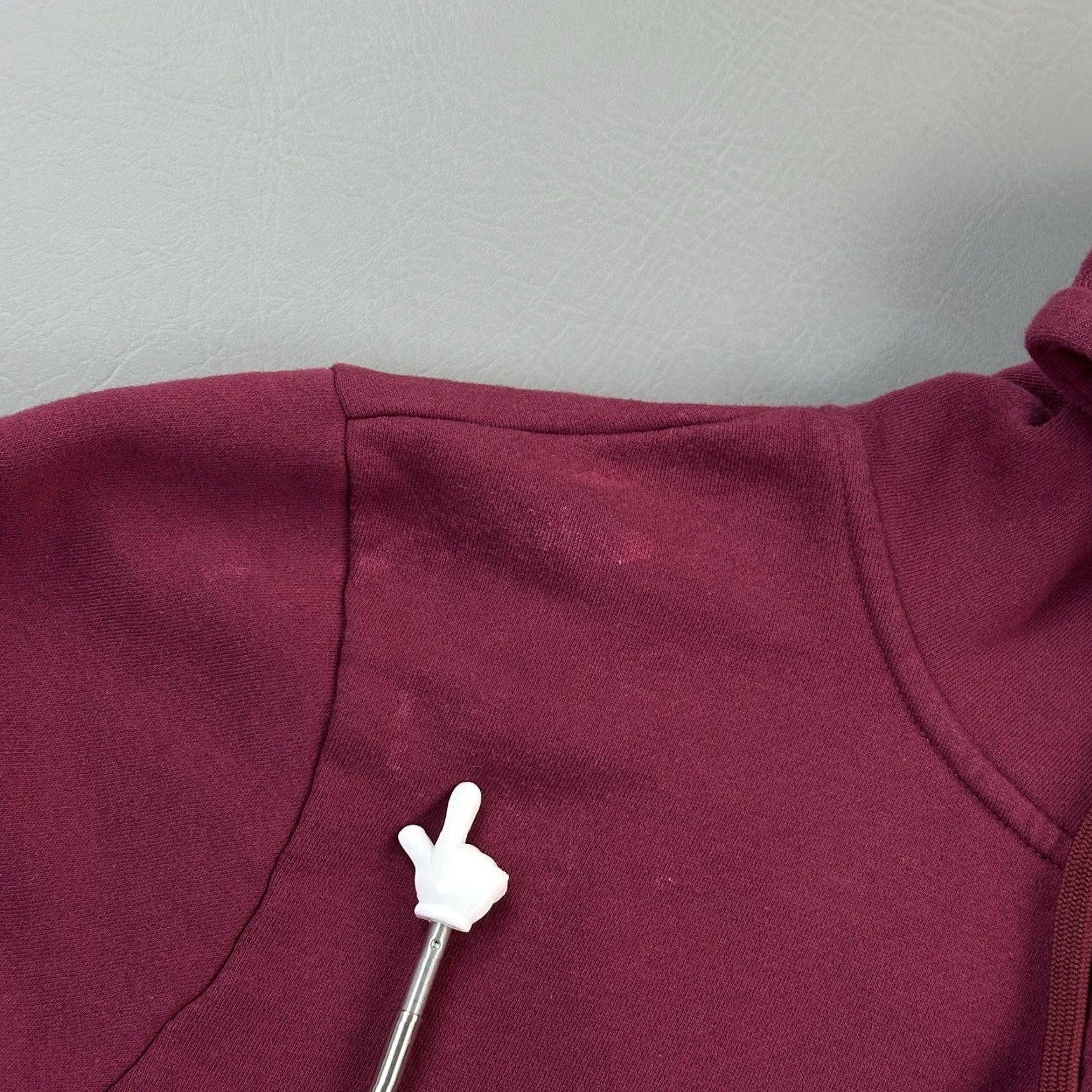 Starter VINTAGE Starter Hoodie Mens Large Burgundy Full Zip Embroidered Logos Y2K Size US L / EU 52-54 / 3 - 5 Thumbnail
