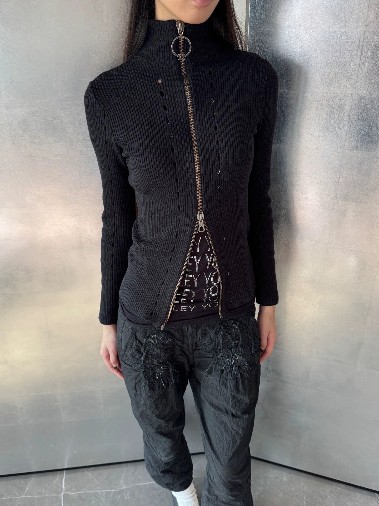 John Richmond John Richmond Virgin Wool Open 2-Zip Jacket Size L Size L / US 10 / IT 46 - 1 Thumbnail