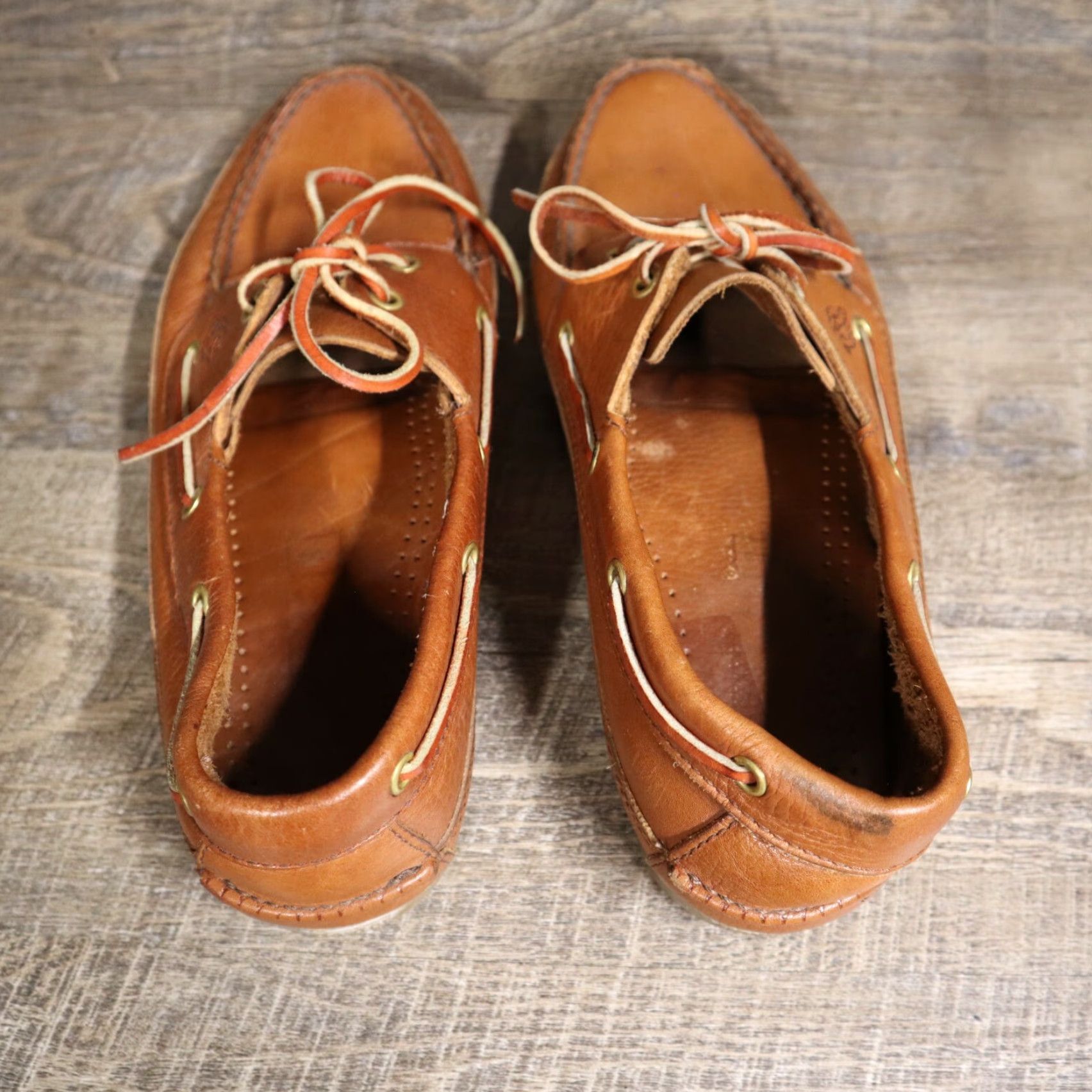 Vintage Dexter Boat Shoes Mens Brown Leather Moc Toe Lace Up 8M Casual Shoes Mens Brown Leather Boat Shoe 8M Size US M / EU 48-50 / 2 - 5 Thumbnail