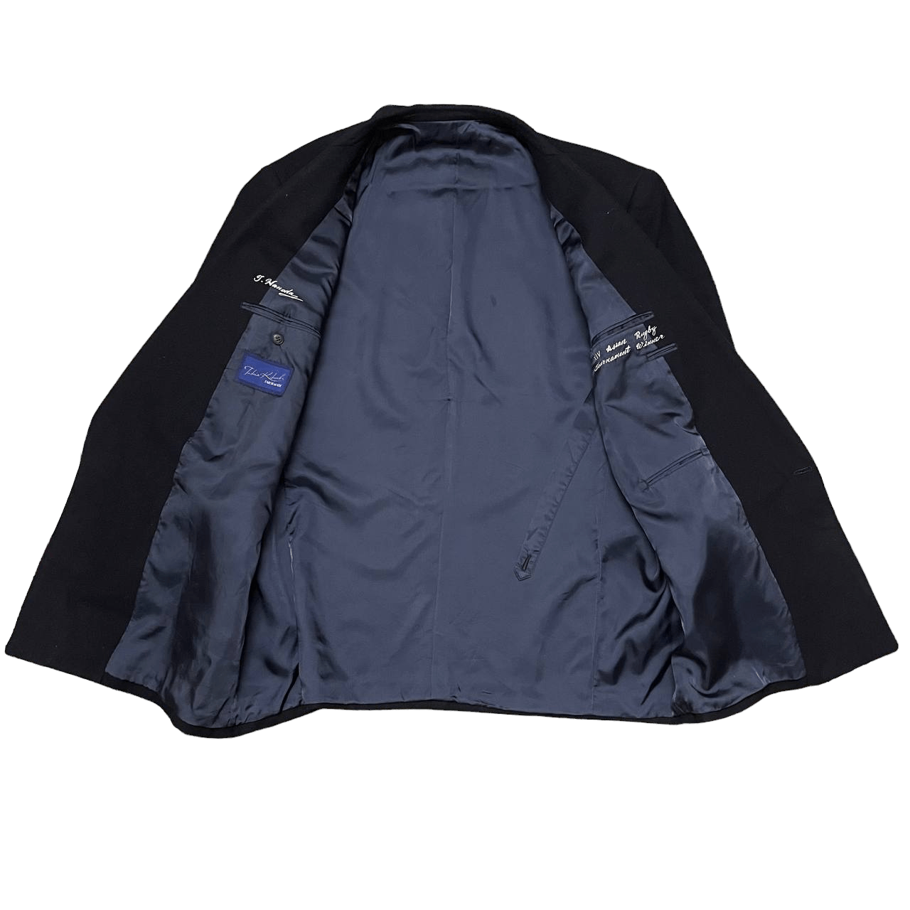 Takeo Kikuchi Vintage Takeo Kikuchi Signature Wool Double Breasted Coat Size US XXL / EU 58 / 5 - 7 Thumbnail