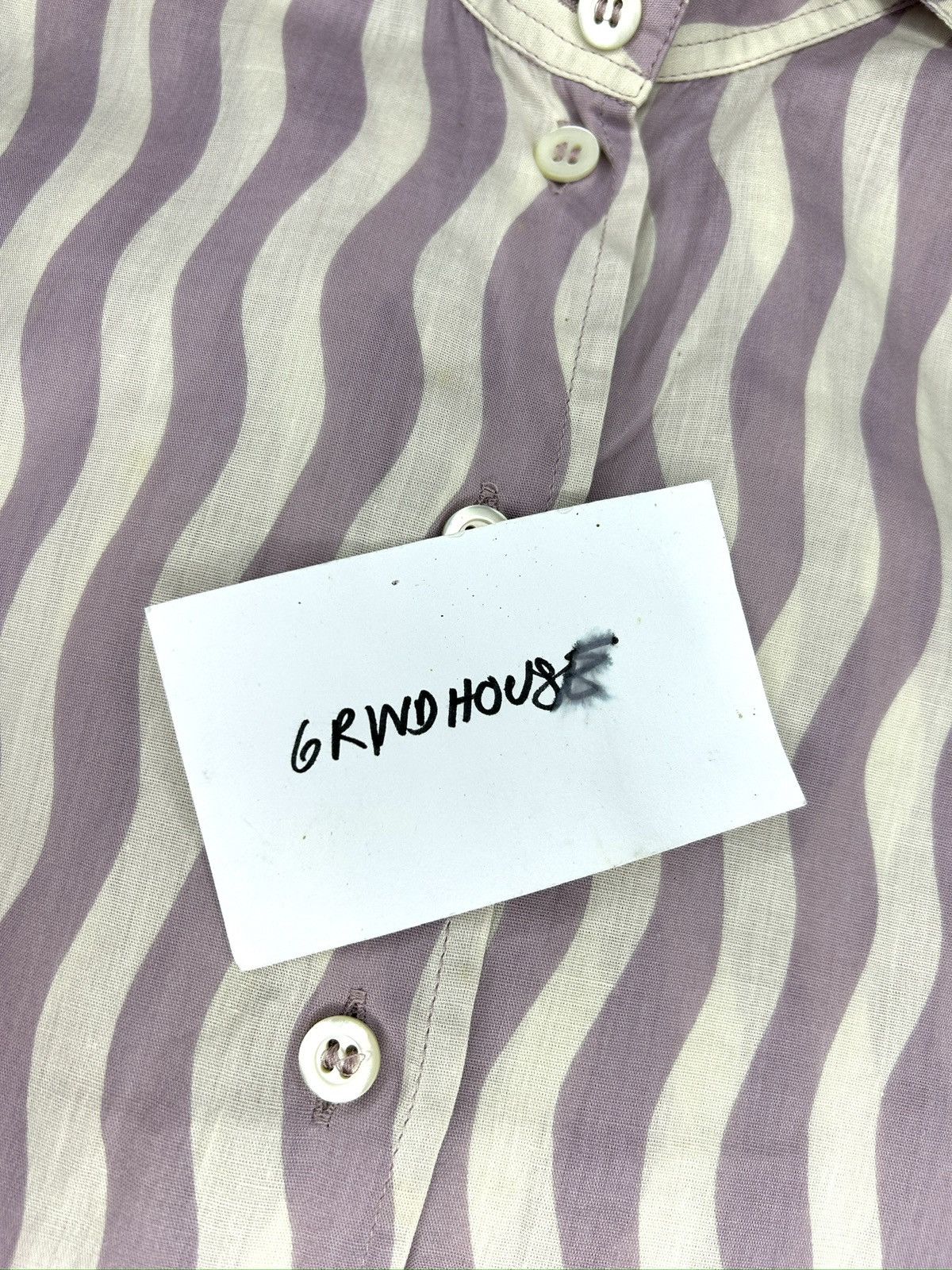Dries Van Noten 00s Patterned Button Up Shirt Size XS / US 0-2 / IT 36-38 - 9 Thumbnail