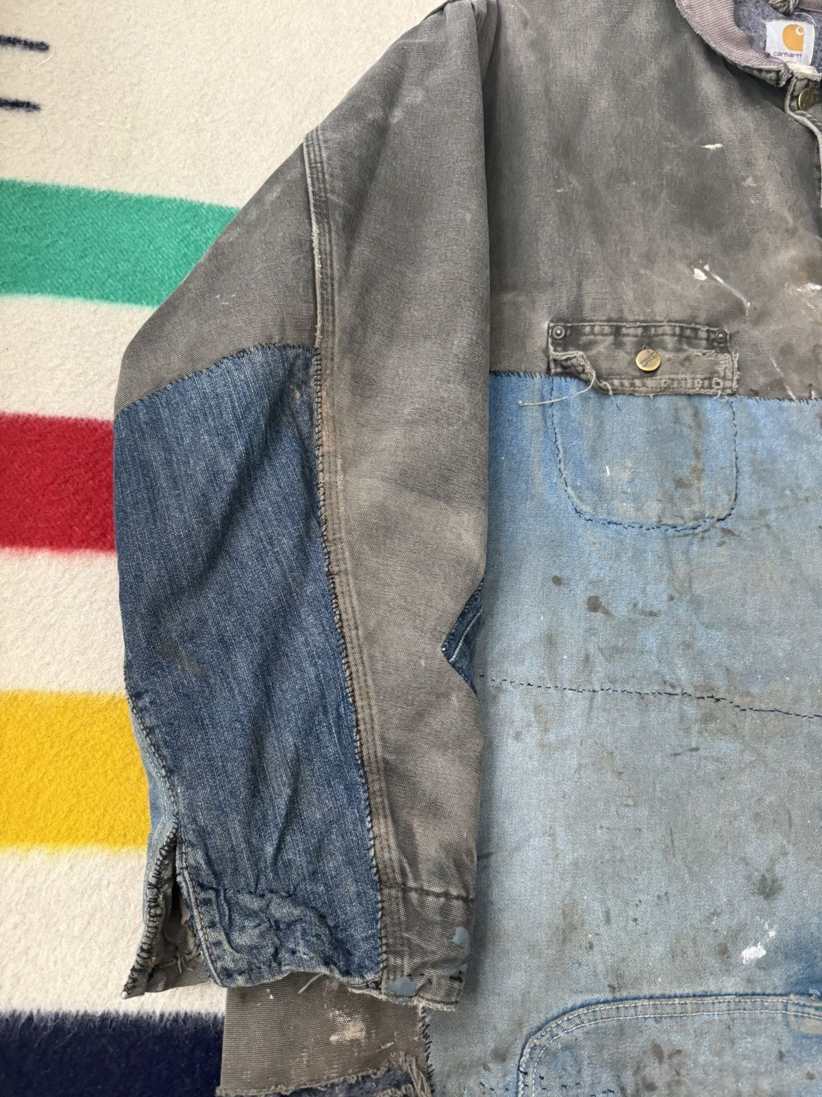 Carhartt Carhartt Chore Coat Boro Patchwork Distressed Thrashed Size US XXL / EU 58 / 5 - 12 Thumbnail