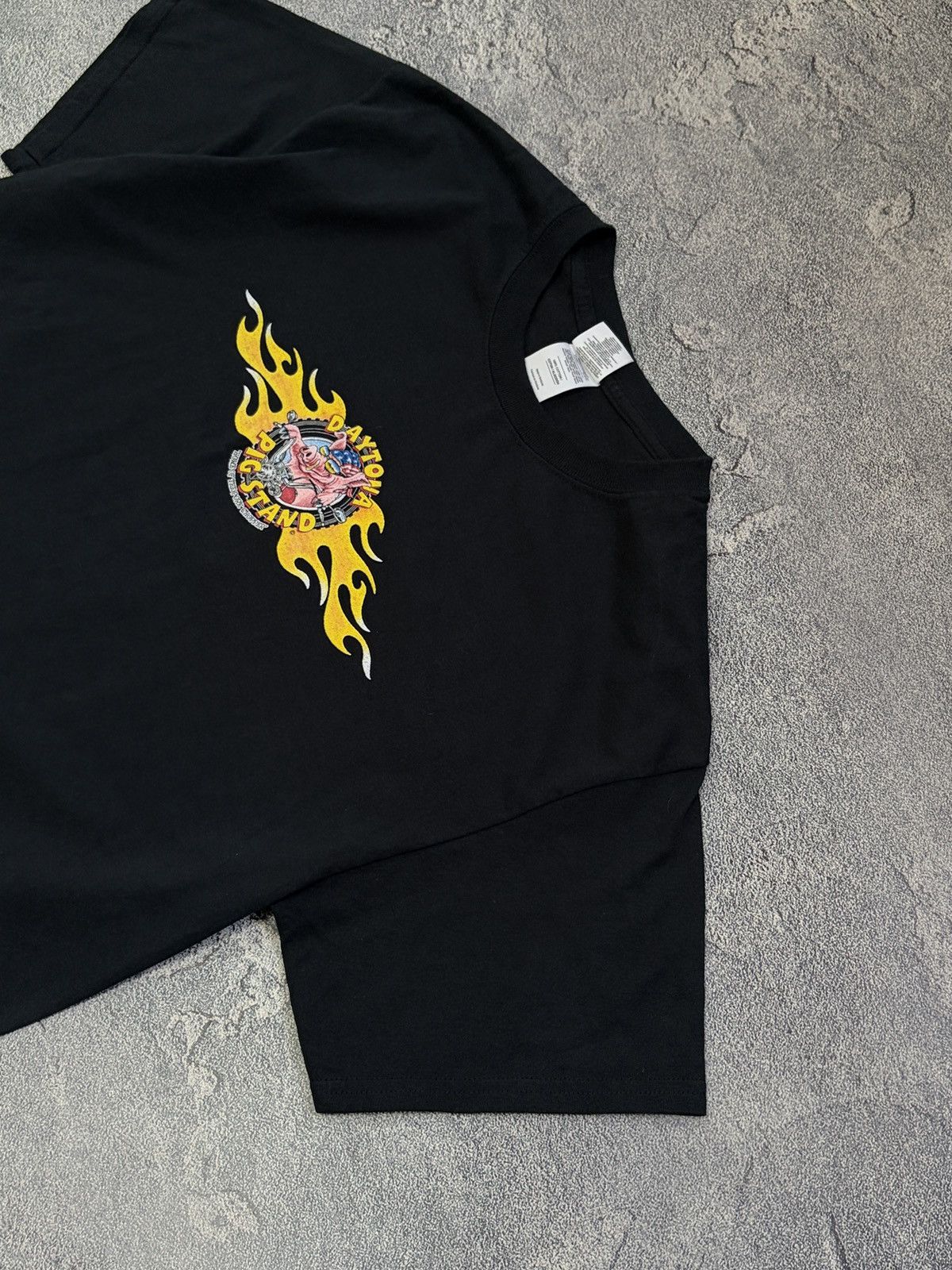 Gildan Vintage Daytona Pig Stand Home of the Pork Chopper Shirt L Size US L / EU 52-54 / 3 - 6 Thumbnail