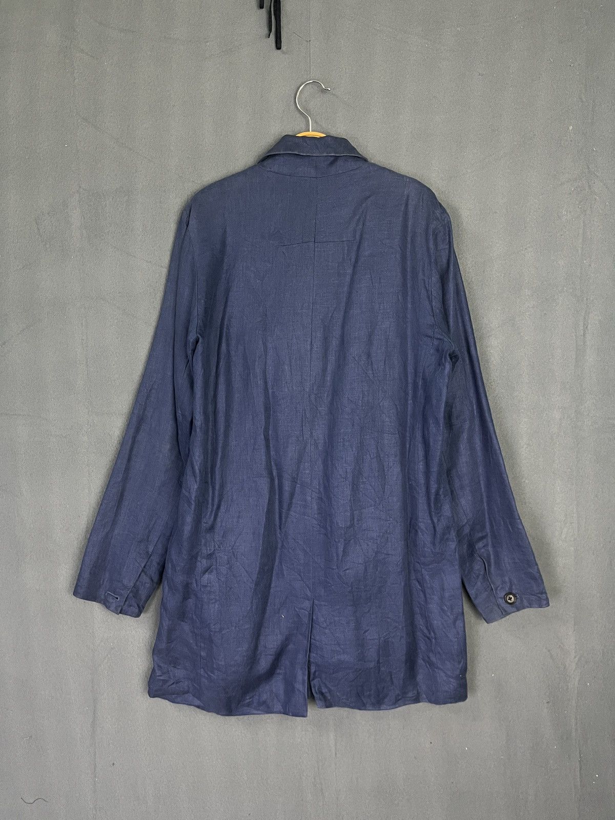 Japanese Brand × STUDIOUS Studious Hemp Blue Blazer Made in Japan Size S / US 4 / IT 40 - 6 Thumbnail