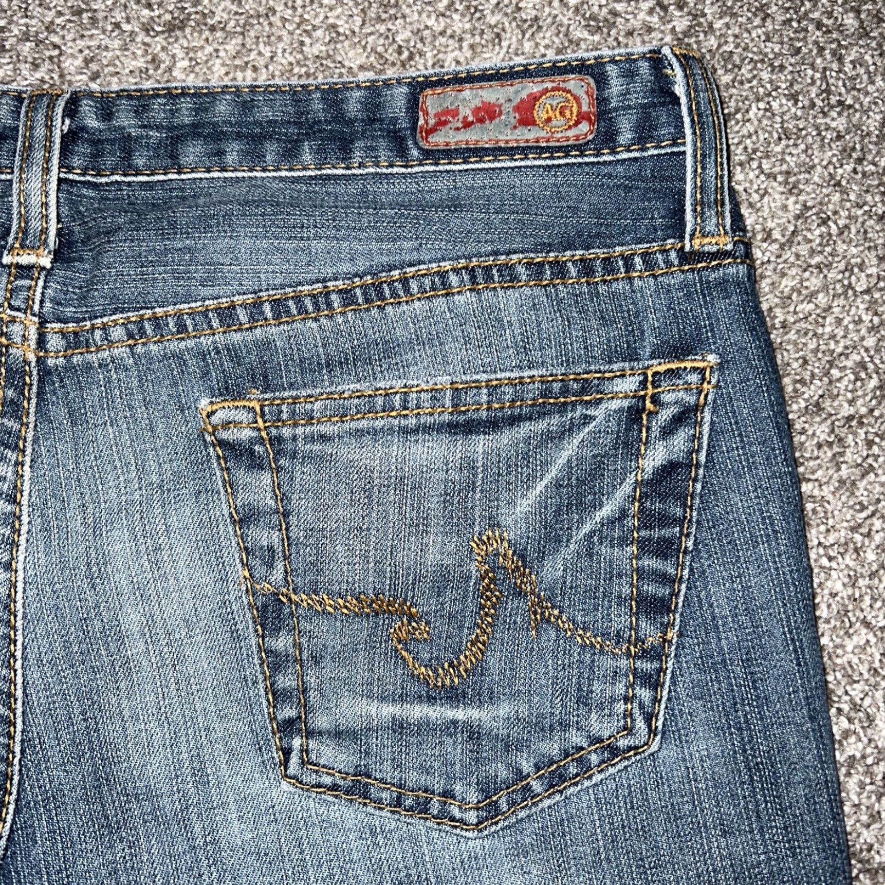 Denime Adriano Goldschmied The Superfly Denim Capri Jeans Womens 29R Blue Capri Pants Womens Size 29R Denim AG The Superfly Women Current Style Capri Jeans Size 29" - 5 Thumbnail
