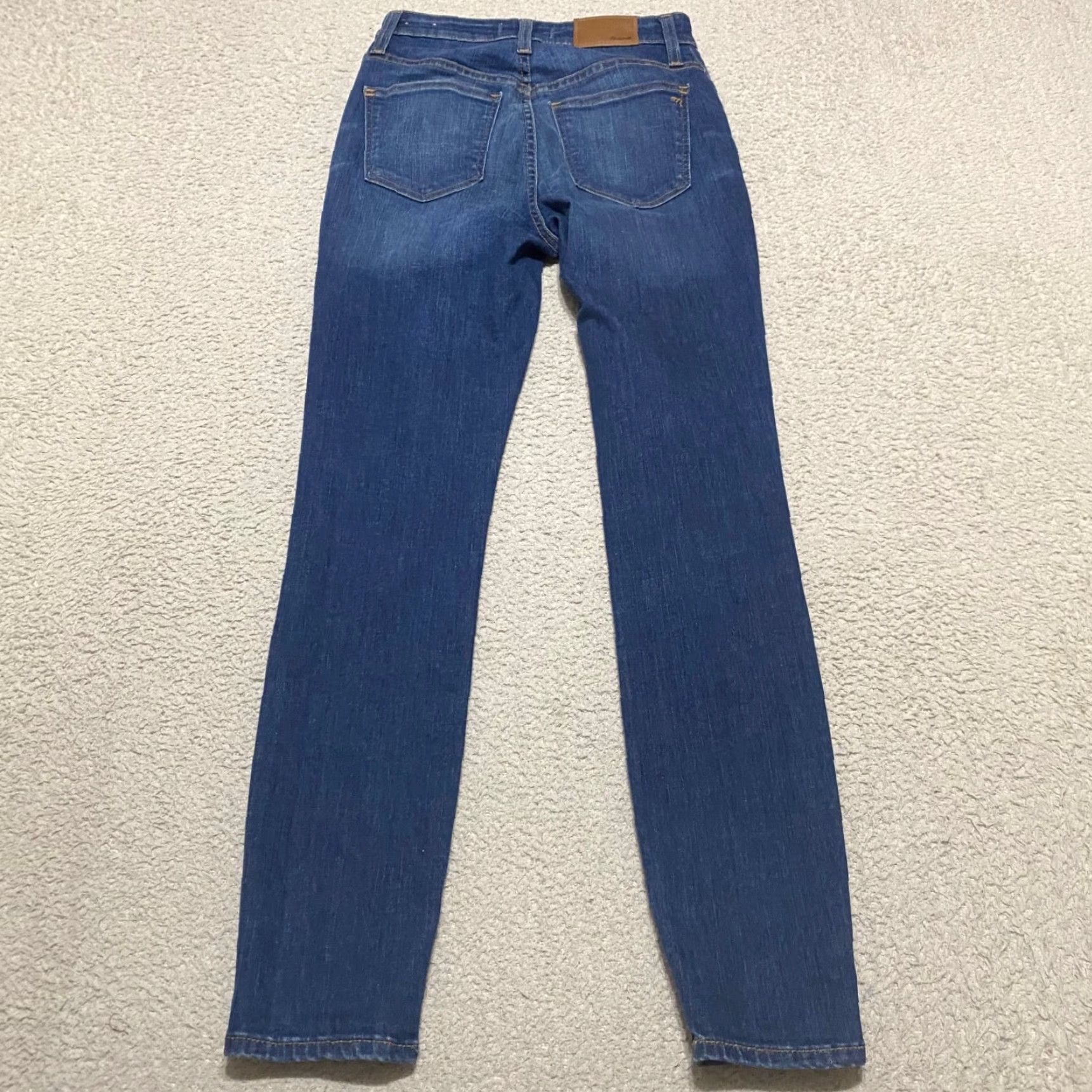 Madewell Madewell Jeans Womens 26 Blue Denim High Rise Skinny Leg Dark Wash 5-Pocket Regular Size 26" / US 2 / IT 38 - 2 Thumbnail