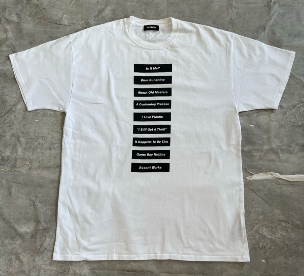 RAF SIMONS 18ss T-shirt RAF SIMONS 18SS Joy Division Flowers Tee