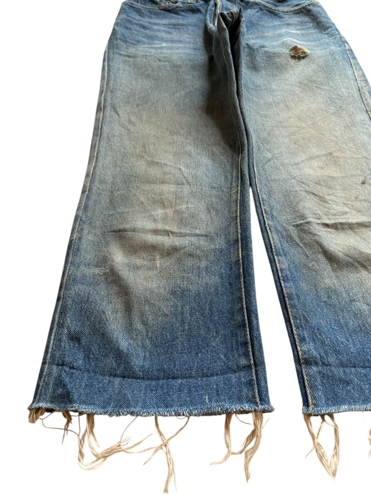 Levi's × Levi's Vintage Clothing Vintage 70s Levis 501 Mud Wash Distressed Jean Shorts Size US 26 / EU 42 - 6 Thumbnail