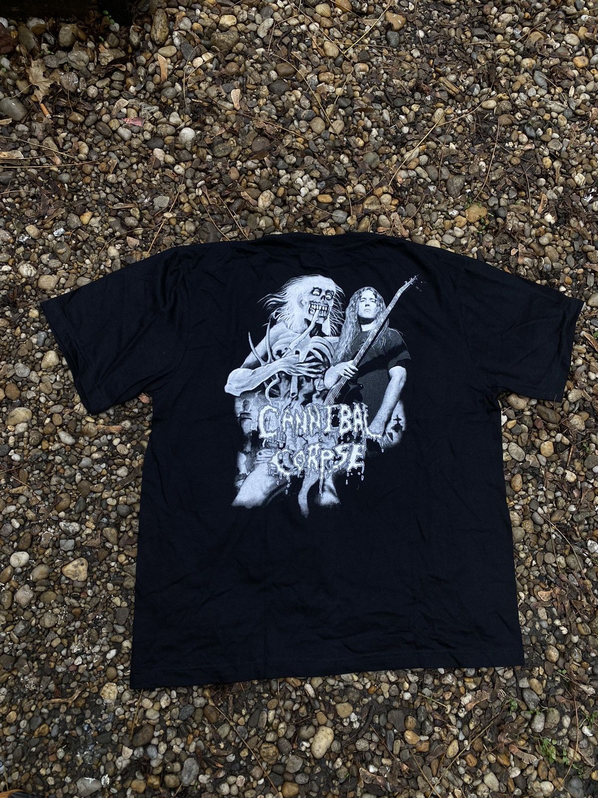 Band Tees × Vintage Vintage Cannibal Corpse Backprint Rock T-Shirt Size US XL / EU 56 / 4 - 3 Thumbnail