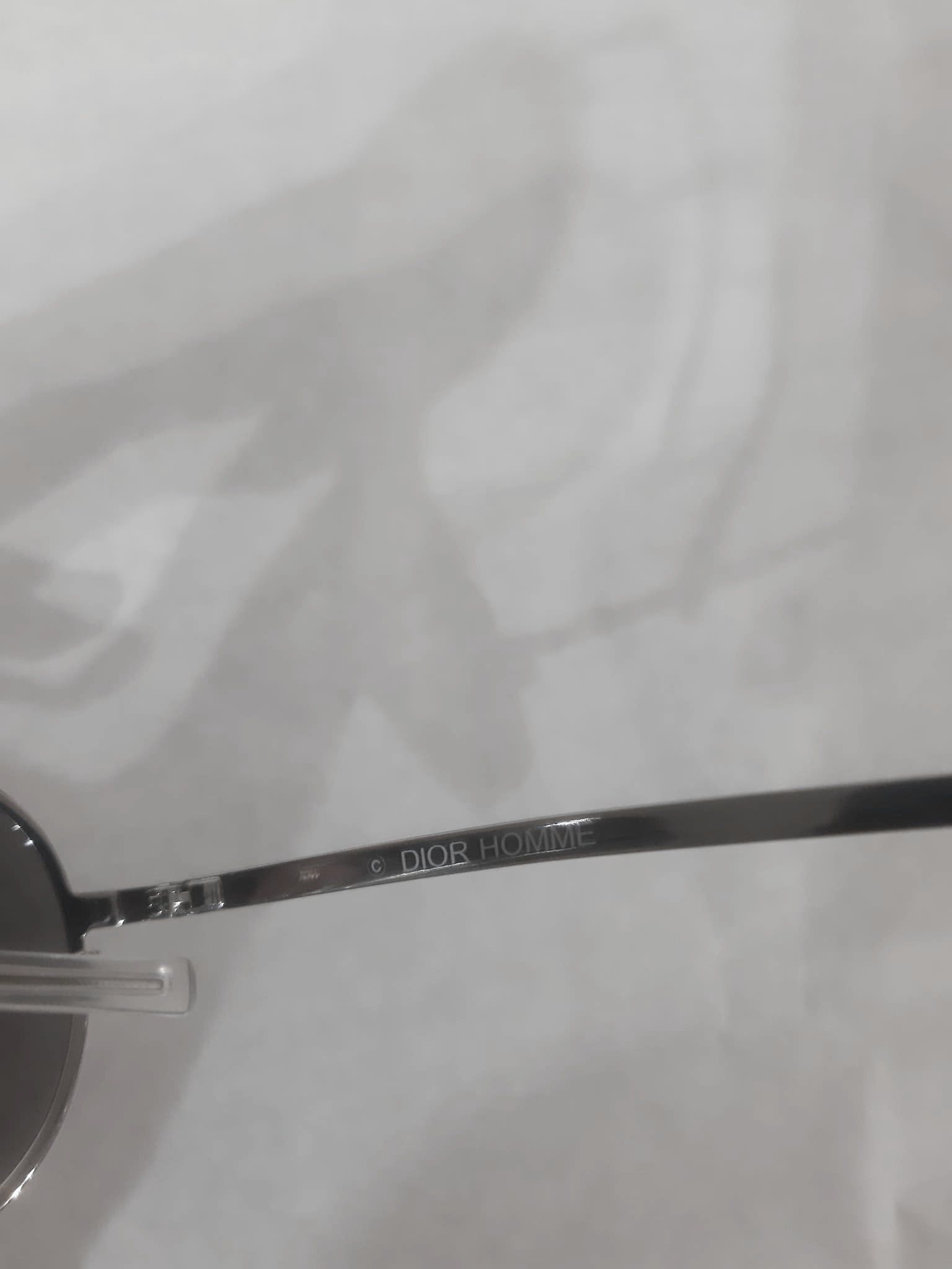Dior × Hedi Slimane Dior Homme SS04 "Strip" Chrome Studded Aviator Sunglasses Size ONE SIZE - 7 Thumbnail