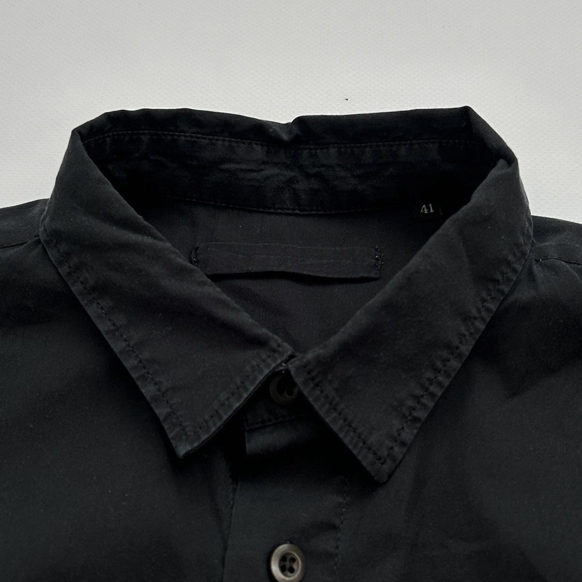 Prada Prada Formal Black Shirt Nylon Size US M / EU 48-50 / 2 - 5 Thumbnail