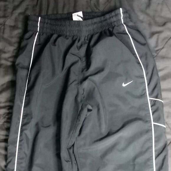 Nike Vintage Y2K Nike Striped Mesh Lined Wind Pants Joggers Size US 32 / EU 48 - 2 Thumbnail