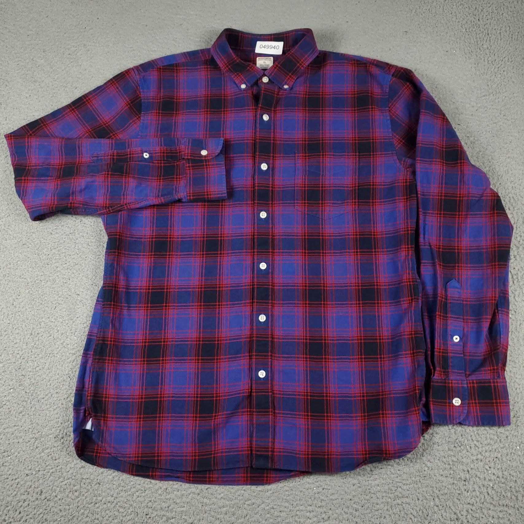 Bonobos BONOBOS Shirt Mens XL Blue Plaid Button-Up Long Sleeve Casual Size US XL / EU 56 / 4 - 2 Thumbnail