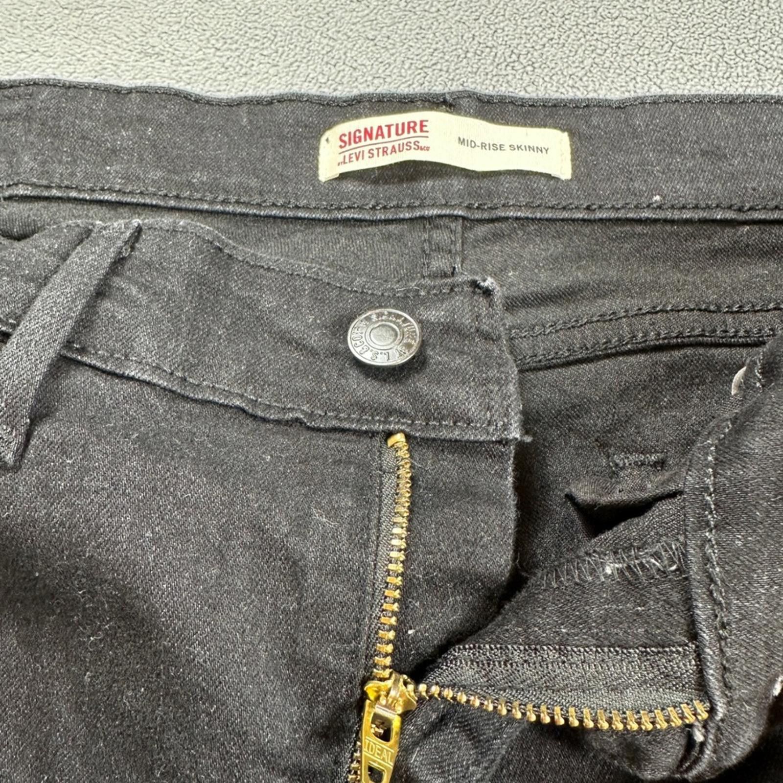 Other Levi Strauss Signature Jeans Women's 10S 30x28 Mid Rise Size 32" / US 10 / IT 46 - 5 Thumbnail