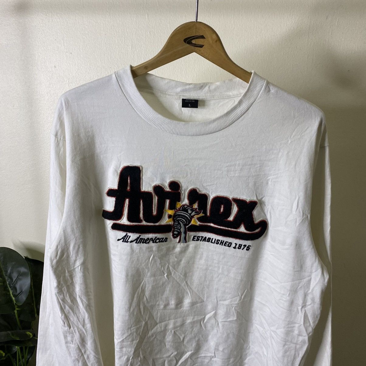 Avirex Vintage Y2K Avirex Embroidery Spell Out LS T Shirt Size US L / EU 52-54 / 3 - 2 Thumbnail