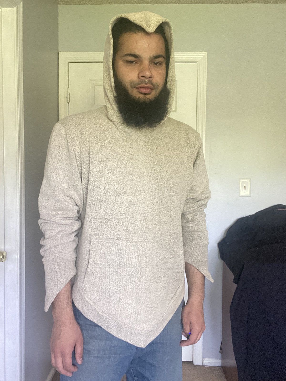 Other V-Silhouette Hoodie-Geometric Streetwear/Boxy Fit/Designer Size US M / EU 48-50 / 2 - 3 Thumbnail