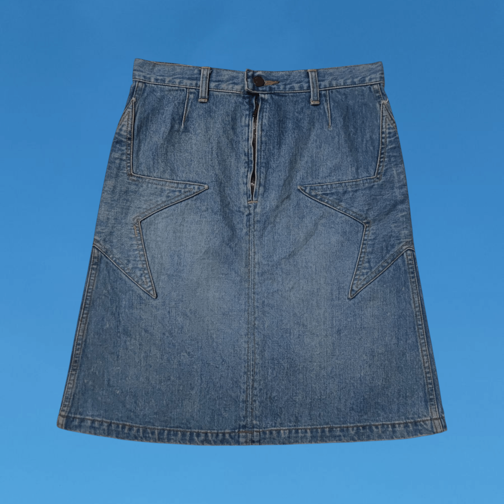 Hysteric Glamour 2000s Hysteric Glamour Nice Design Denim Skirt Size 28" / US 6 / IT 42 - 1 Thumbnail