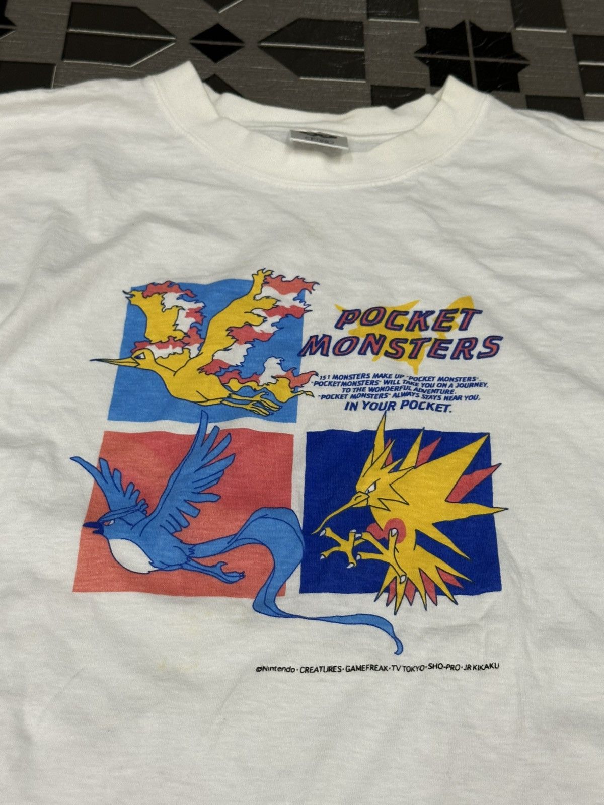Anime Vintage 1990 Pokemon Pocket Monster (Rare) Tee Size US M / EU 48-50 / 2 - 3 Thumbnail