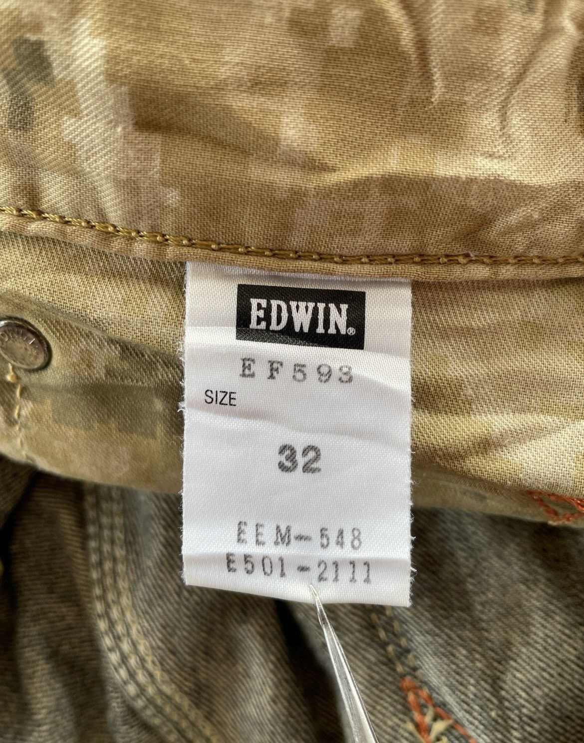 Edwin × If Six Was Nine × Japanese Brand EDWIN E-FUNCTION THREE QUARTER JEANS Size US 33 - 10 Thumbnail
