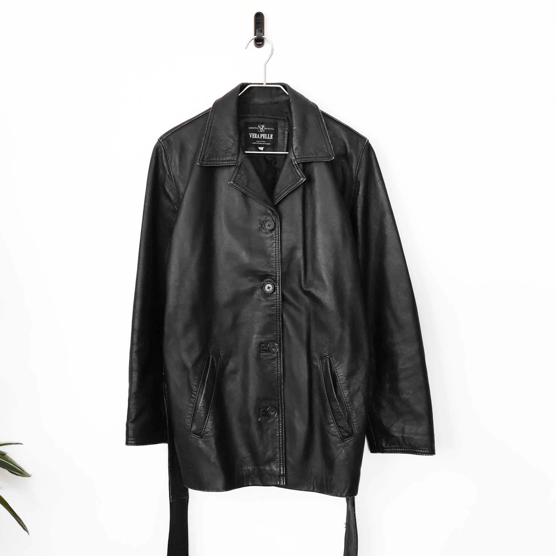 Vintage Vera Pella Soft Genuine Leather Jacket Coat Made In Italy Size M / US 6-8 / IT 42-44 - 3 Thumbnail