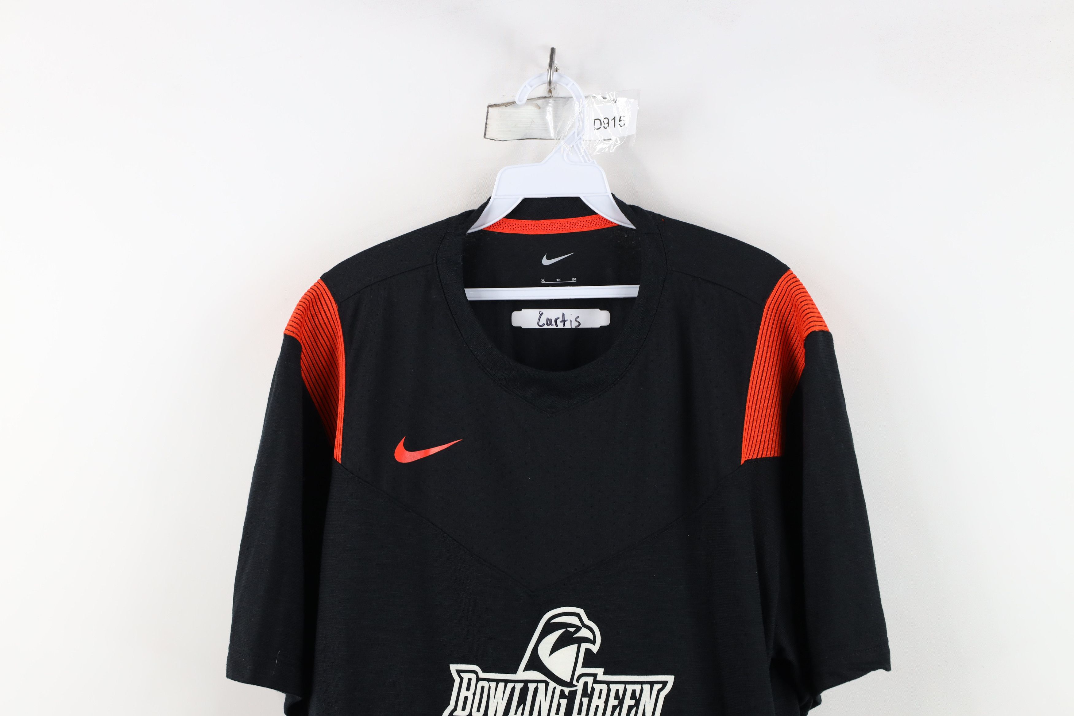 Nike × Vintage Nike Bowling Green State University Hockey Knit T-Shirt Size US XL / EU 56 / 4 - 2 Thumbnail