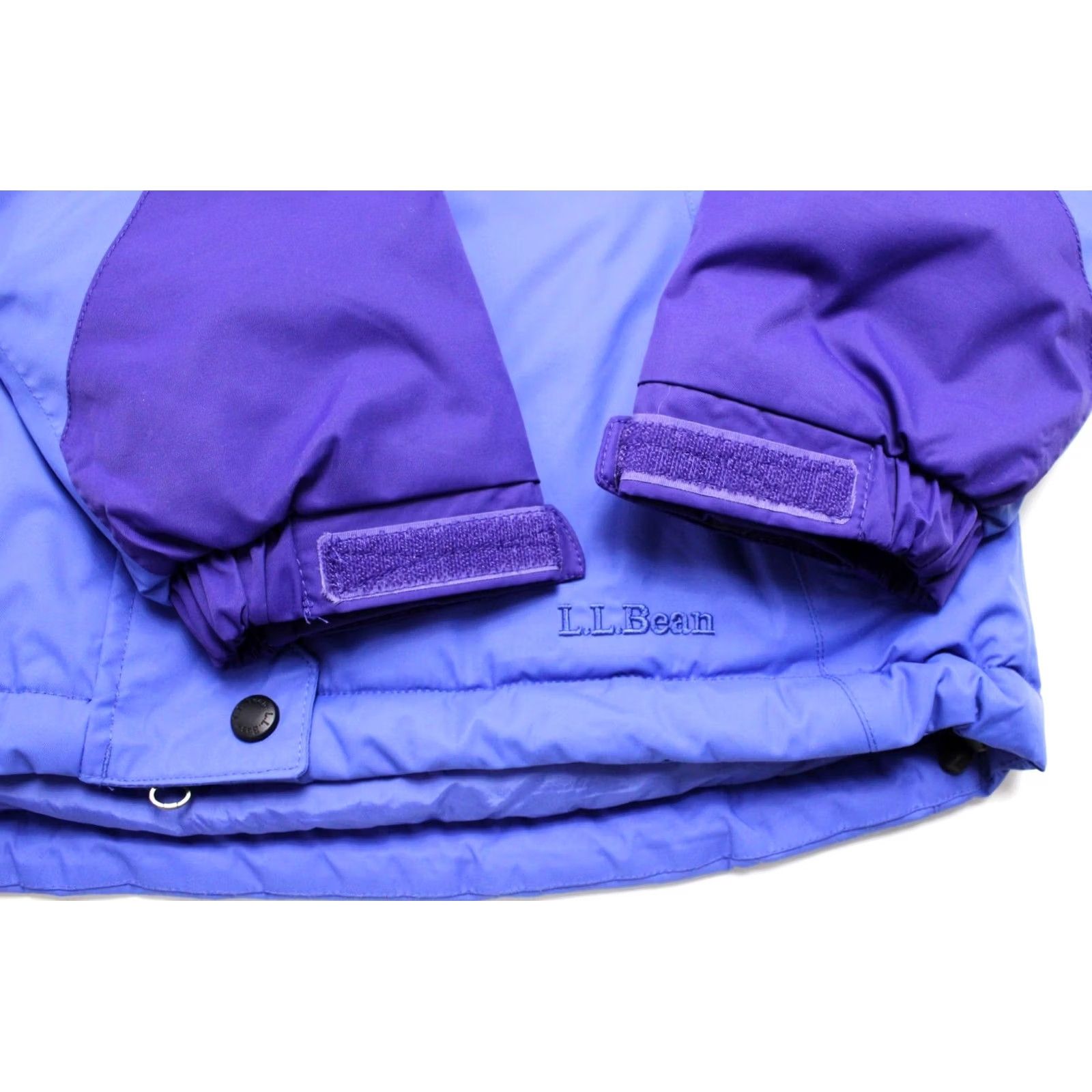Vintage L.L. Bean Jacket Women's SMALL Petite Padded Full Zip Removable Hood Blue Jacket Womens SMALL Blue 90s? Size S / US 4 / IT 40 - 5 Thumbnail
