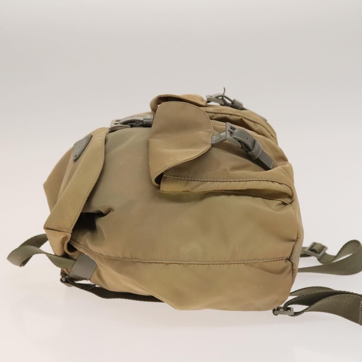 Prada PRADA Backpack Nylon Beige Silver Size ONE SIZE - 4 Thumbnail