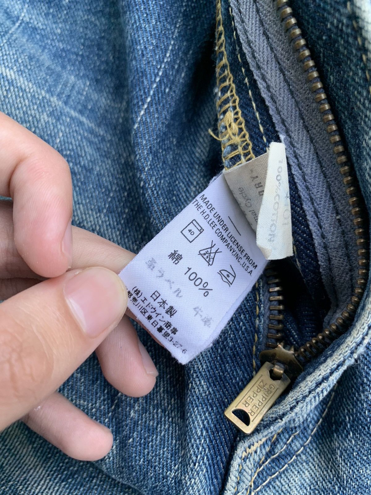 Lee Vintage Lee Raiders Selvedge Rusty Distressed Denim Size US 32 / EU 48 - 16 Thumbnail