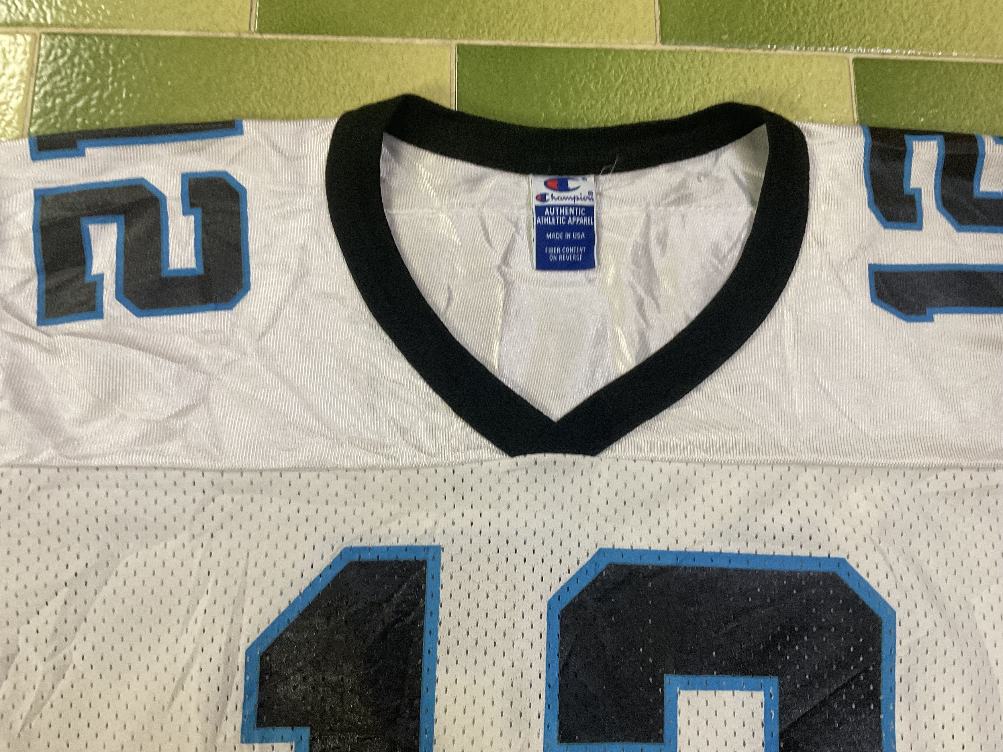 NFL Vintage 90s Champion Carolina Panthers Kerry Collins Jersey Size US XL / EU 56 / 4 - 4 Thumbnail