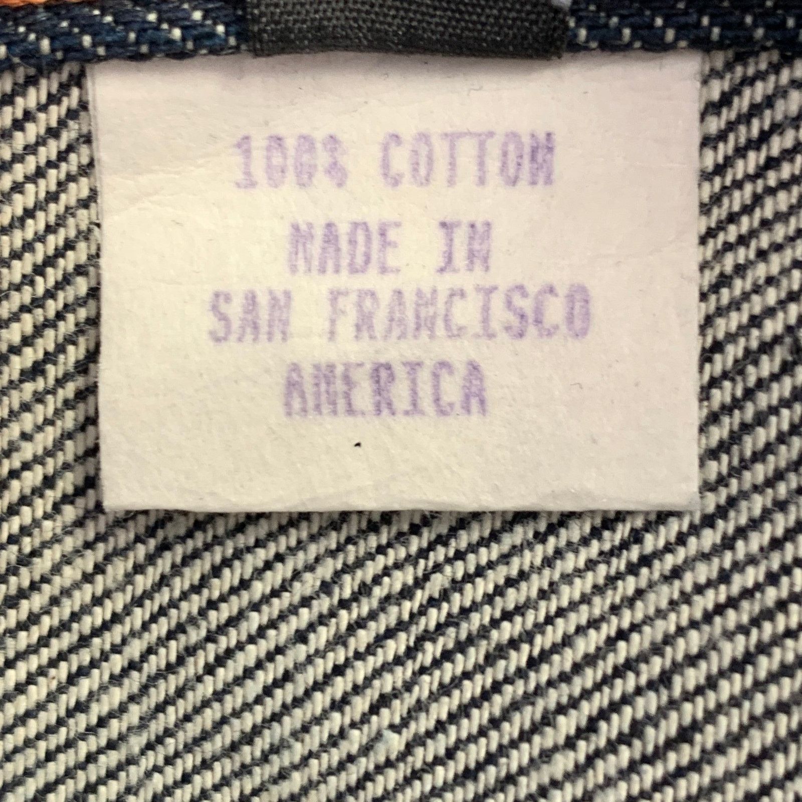 Other A-B FITS 34 Navy Contrast Stitch Cotton Button Fly Jeans Size US 34 / EU 50 - 8 Thumbnail