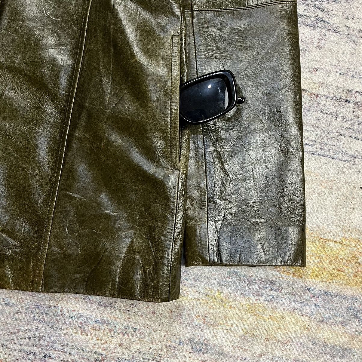 Michel Klein Vintage michel klein blazer lewther jacket 3b Size M / US 6-8 / IT 42-44 - 4 Thumbnail