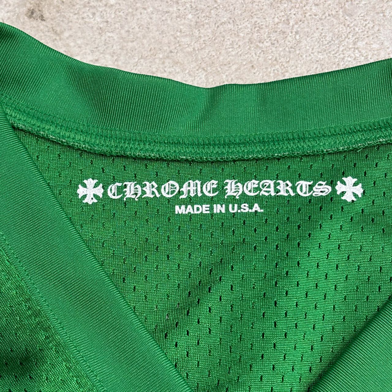 Chrome Hearts CHROME HEARTS Sports Mesh Varsity S/S Warm Up Jersey Size US L / EU 52-54 / 3 - 5 Thumbnail