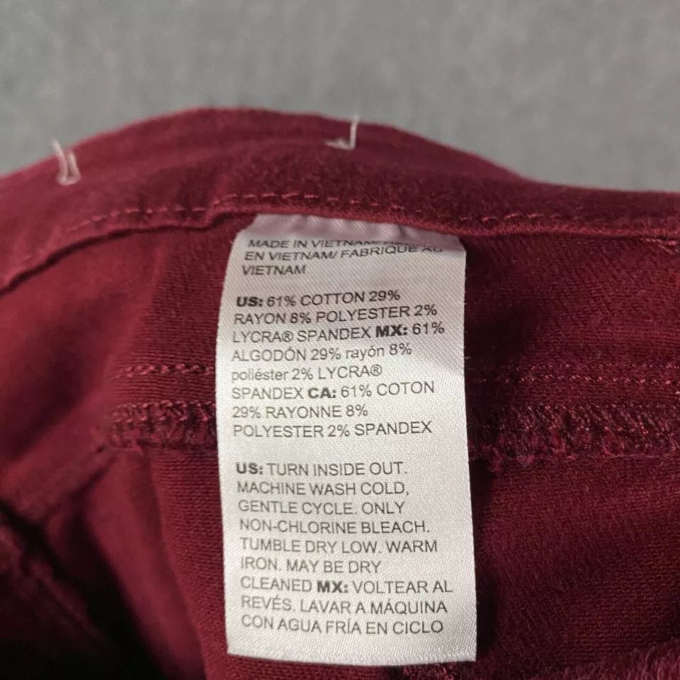 Chicos Chico's Jegging Women's 2R Pull On Ankle Stretch Red Size 30" / US 8 / IT 44 - 9 Thumbnail