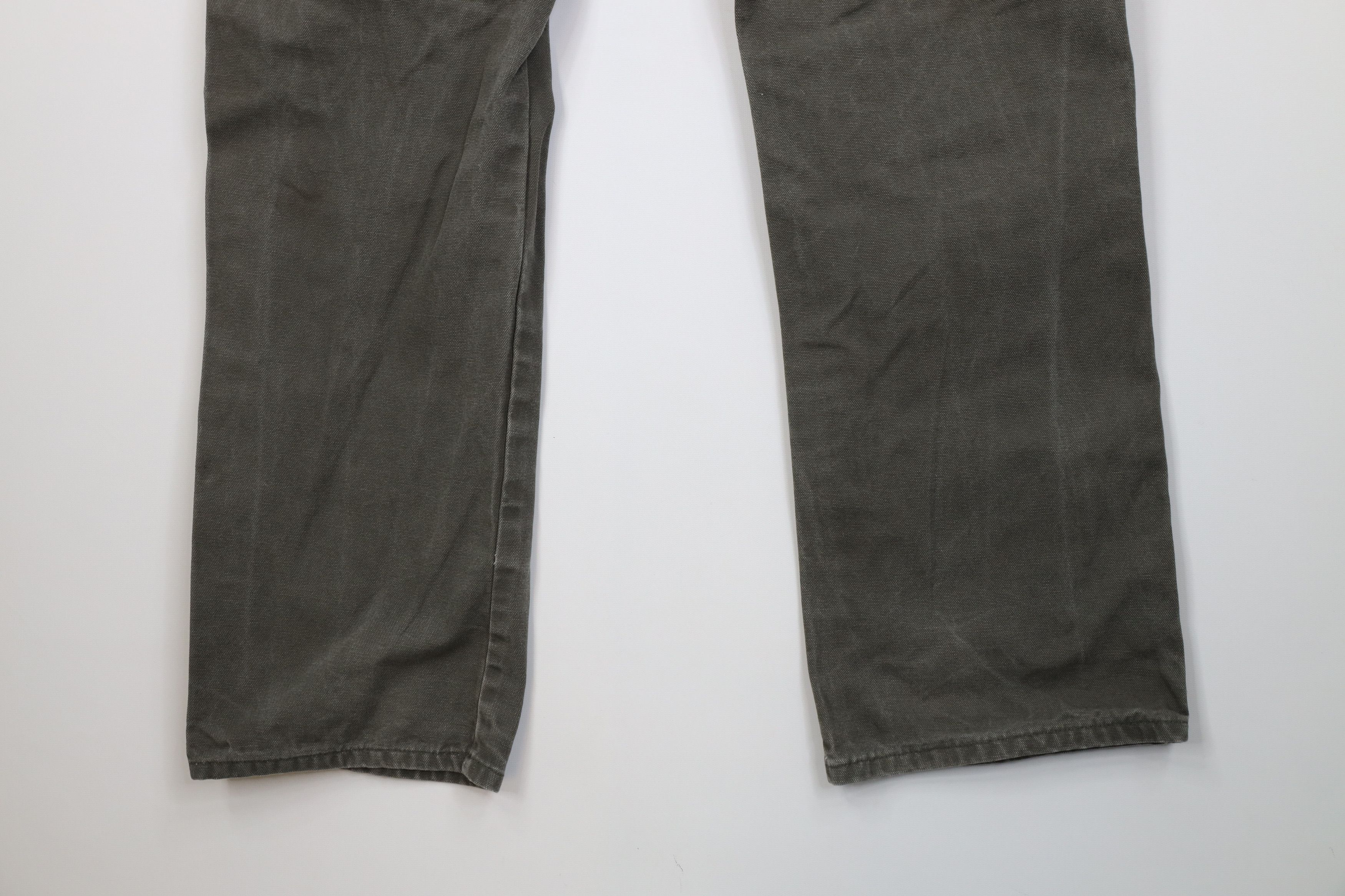 Dickies Vintage Y2K Dickies Wide Leg Canvas Dungaree Pants Green Size US 38 / EU 54 - 13 Thumbnail
