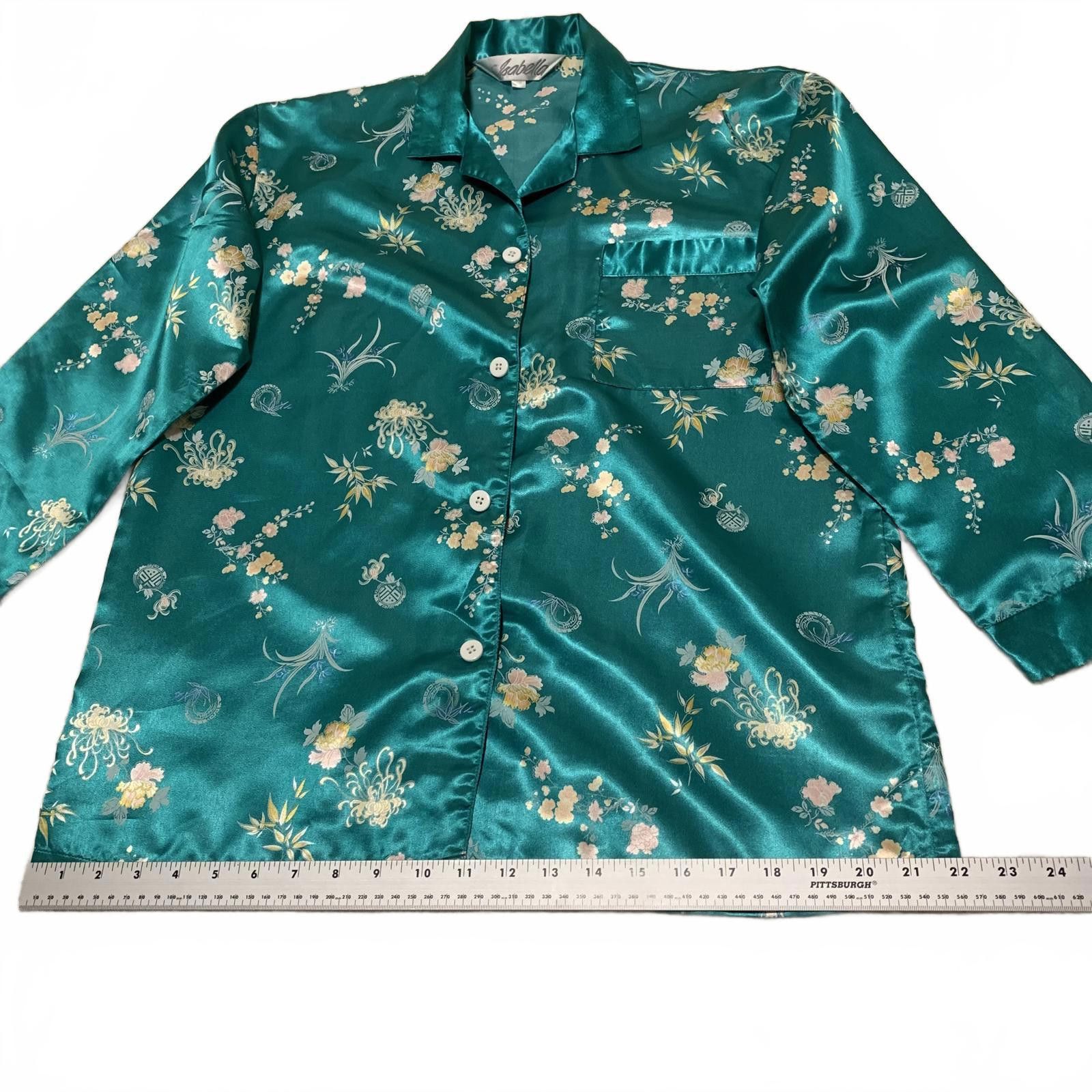 Isabel Marant Isabella Women's Satin Floral Pajama Top Size ONE SIZE - 11 Thumbnail